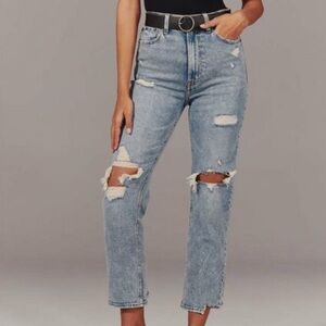 Abercrombie 27S The Ankle Straight Ultra High Rise